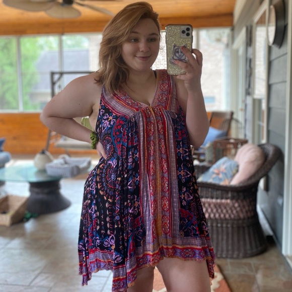 Free people floral paisley napkin dress - Picture 4 of 9